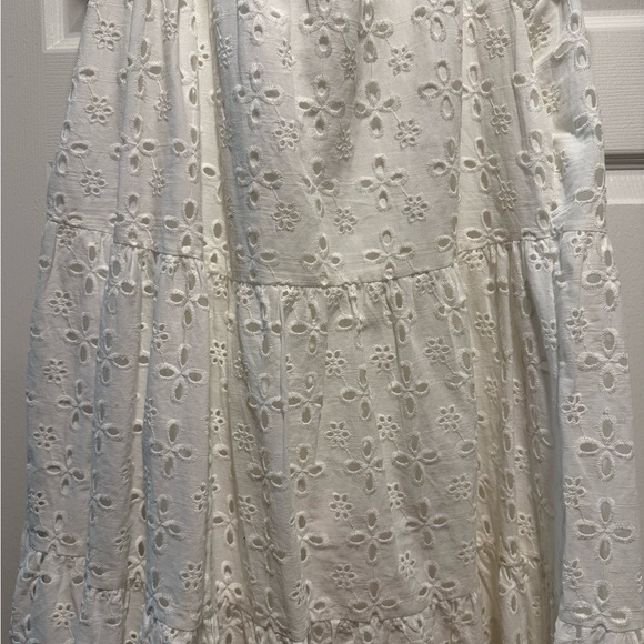 Mud Pie White Sleeveless Sundress with Flutter Sleeves - NWOT - Picture 3 of 4